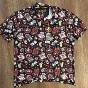 NWT Men’s Golf Shirt Vegas Patterned